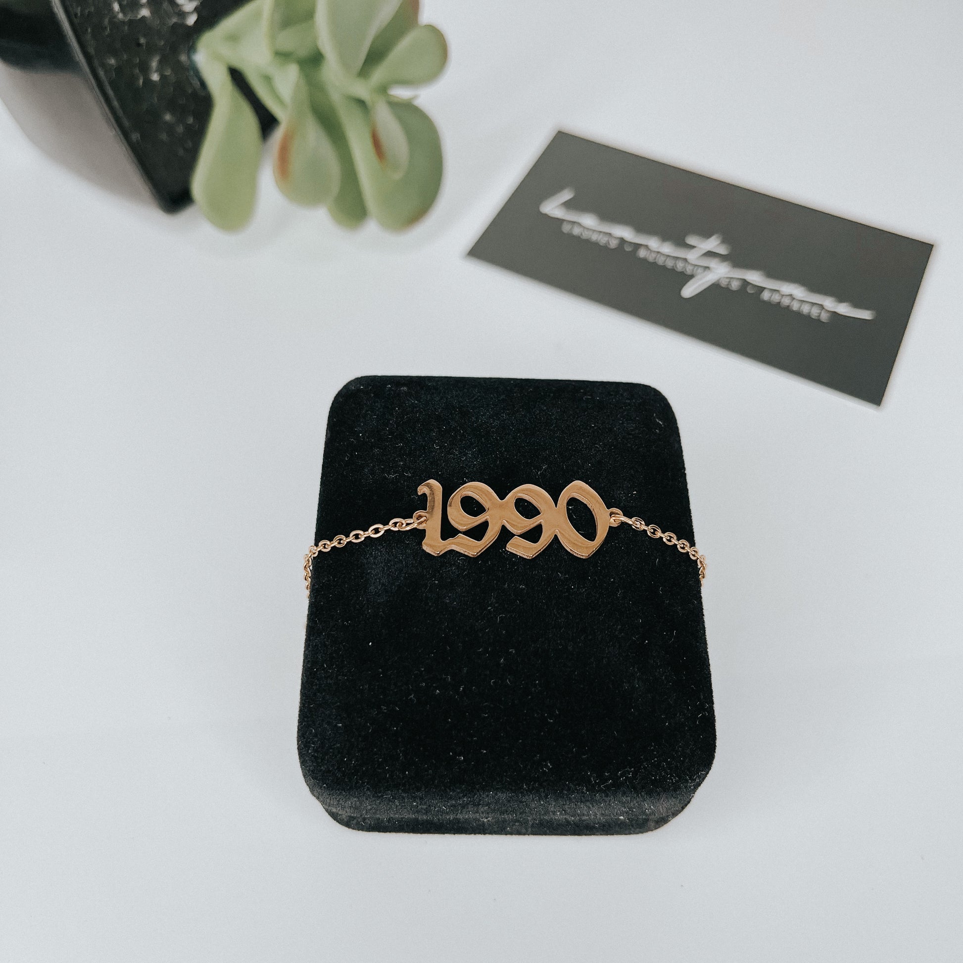 Gold Birth Year Anklets – Beauty Cru